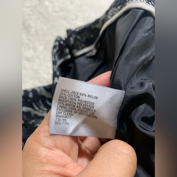 Worthington Black and White Embellished Mini Pencil Skirt - Picture 5 of 5